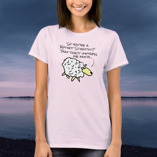 Schapenhouderij met eenzijdige druk - Rocket Scien T-shirt