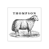 schapenhouderijdieren tekening c naam rubberstempel (Afrduk)