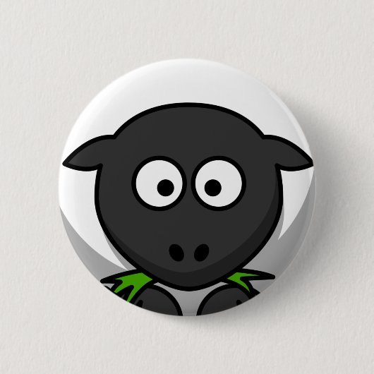 Schapenhuid Ronde Button 5,7 Cm (Voorkant)