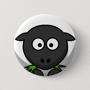 Schapenhuid Ronde Button 5,7 Cm