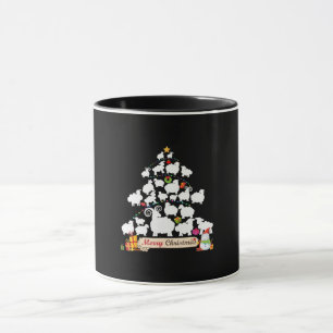 Schapenkerstboomcadeautjes Vreemde kerstcadeautj Mok