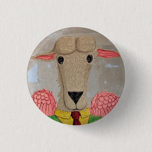 Schapenknop Ronde Button 3,2 Cm (Voorkant)