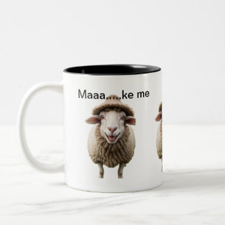 Schapenkopje Tweekleurige Koffiemok