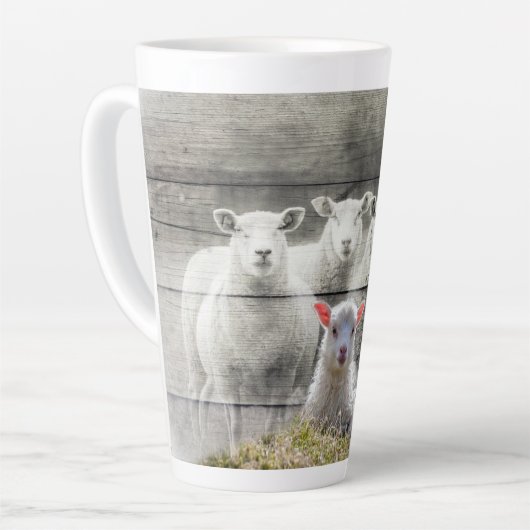 Schapenkoppel Baby lampvoet Latte Mok (Linkerhoek)