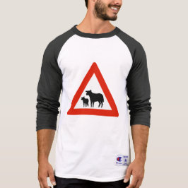 Schapenkruising, verkeersteken, Noorwegen T-shirt