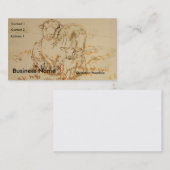 Schapenlamptrekkende Visitekaartjes (Voorkant / Achterkant)