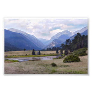 Schapenmeer, nationaal park Rocky Mountain, Colora Foto Afdruk