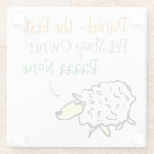 Schapenontwerp voor een Onderzetter van glas van h Glazen Onderzetter (Achterkant)