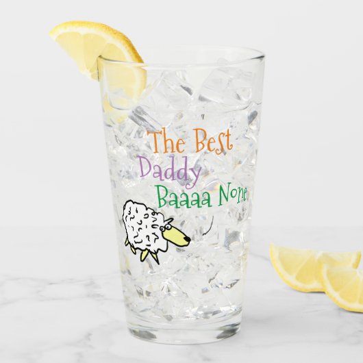 Schapenontwerp voor het beste papa glas (Voorkant ijs)