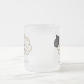 Schapenoverhemden en schenkingen matglas koffiemok (Center)