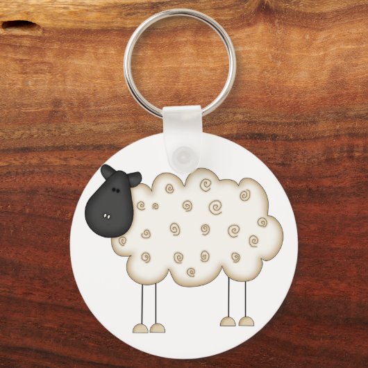 Schapenoverhemden en schenkingen sleutelhanger (Voorkant)