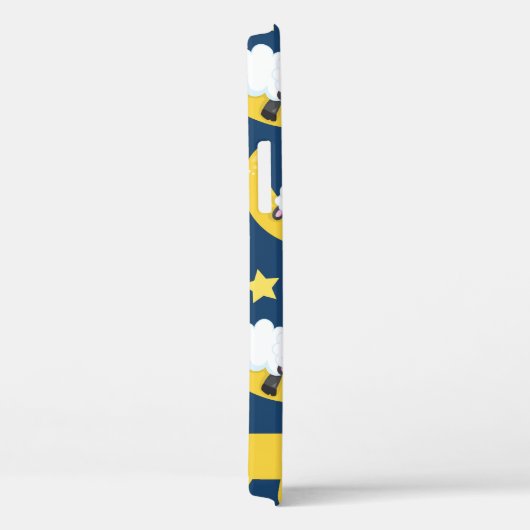 Schapenpatroon, Slapen Schaap, Maan, Jouw naam Case-Mate iPhone Case (Achterkant / Rechts)