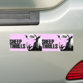 schapenspanners met dubbele bumper bumpersticker (Op auto)