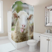 Schapentong show douchegordijn (In situ)