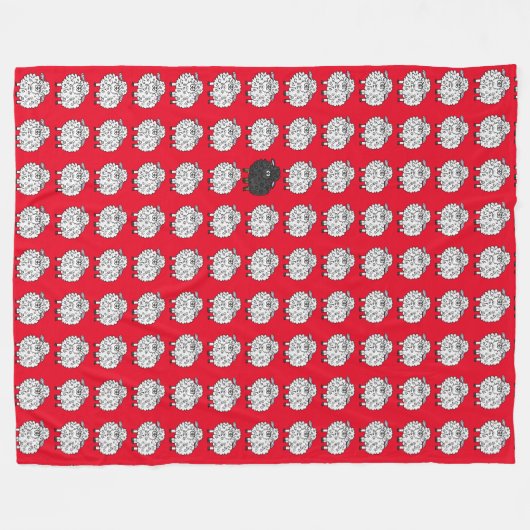 Schapenvanger Fleece Deken (Voorkant (Horizontaal))