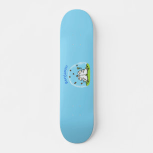 Schapenvrienden en vlinders cartoon skateboard
