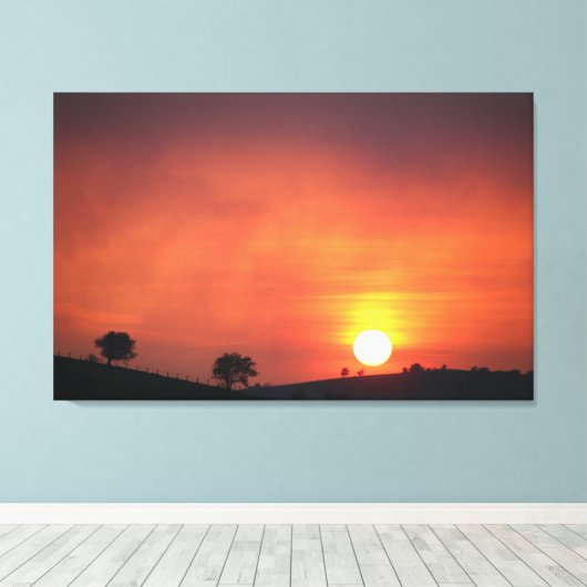 Schapenwerven - Schrappen Canvas Afdruk (Insitu (Houten vloer))