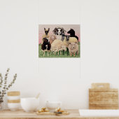 Schapenwerven - Schrappen Poster (Keuken)