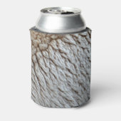 Schapenwol Abstracte Natuur Foto Blikjeskoeler (Blikje Achterkant)