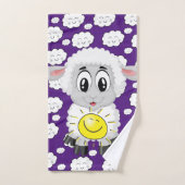 Schapenwolken Sun Paarse handdoekjes Bad Handdoek (Handdoek)