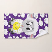 Schapenwolken Sun Paarse handdoekjes Bad Handdoek (Handdoek)