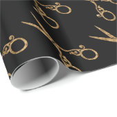 Scharen (goud) cadeaupapier (Rol Hoek)