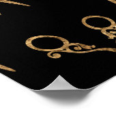 Scharen (goud) poster (Hoek)