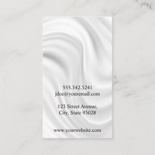 scharen | /goud | Zijdedrager Visitekaartje (Achterkant)