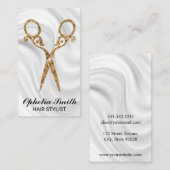 scharen | /goud | Zijdedrager Visitekaartje (Voorkant / Achterkant)