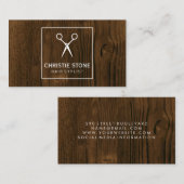 Scharen Hout Achtergrond Visitekaartje (Voorkant / Achterkant)