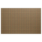 Scharlaken en Crème Bloemen Stof (Yard (91,4 cm))