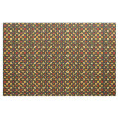 Scharlaken en Crème Bloemen Stof (Fat Quarter)