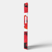 Scharlaken en zwarte oosterse papaver op wit Case-Mate iPhone case (Achterkant / Rechts)