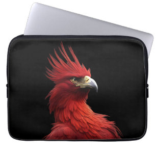 Scharlaken Phoenix Zit Trots Laptop Sleeve