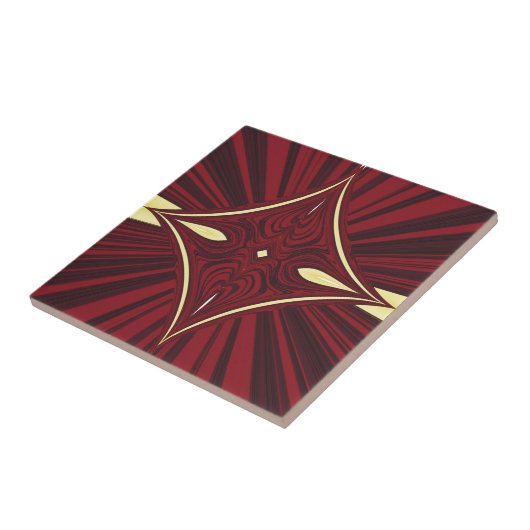 scharlaken touw tegeltje (Zijkant)