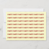 SCHARLET RODE DRAGONS IN DUNGEONS ~PARTY INVITATIO KAART (Achterkant)