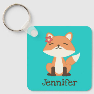 Scharlierenvos Gepersonaliseerde Sleutelhanger