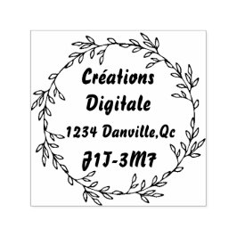 Scharmante ronde zelfcoderende buffer  zelfinktende stempel