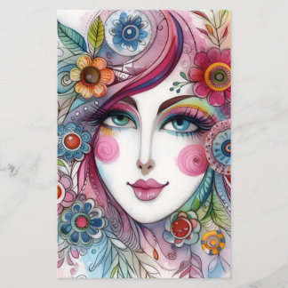 Scharme Fantasievolle Scrapbook Papier Voor Papier