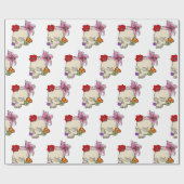 Scharnier en Flora Cadeaupapier (Vlak)