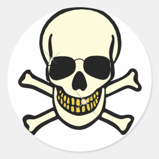 Scharnier- en kruisbeenderen ronde sticker (Voorkant)