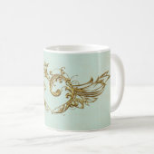  scharnierend hart Aqua Cream Koffiemok (Voorkant rechts)