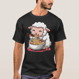 Scharrelende Schaap Noedel Anime Kawaii Baby Schaa T-shirt