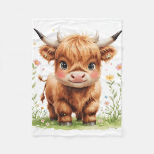 Scharrelende Schotse Hooglandkoe Fleece Deken