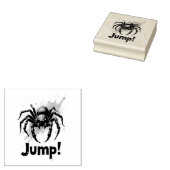 Scharrelspin met Grote Ogen Rubberstempel (Gestempeld)