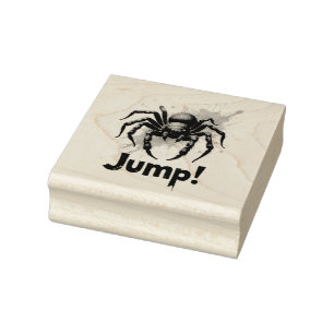 Scharrelspin met Grote Ogen Rubberstempel