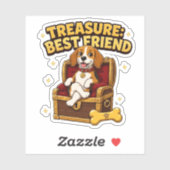 Schat Beste Vriend Beagle Hond Sticker (Vel)
