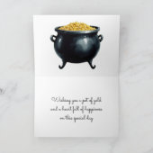 Schat van de Leprechaun: St. Patrick's Dag Feestdagen Kaart (Binnen)