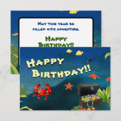 Schat Verjaardagskaart - Gepersonaliseerd Bedankkaart (Voorkant / Achterkant)