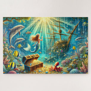 Schatbaai van de Zeemeermin Gezonken Schip Legpuzzel